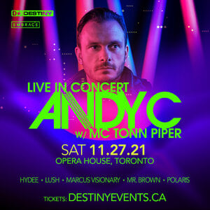 ANDY C w/ MC Tonn Piper *Live In Concert* Saturday, November 27th
